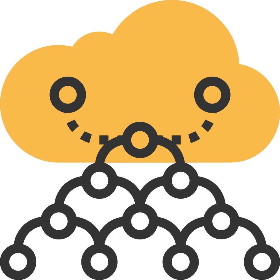 Wolke Symbol Symbol Vektor Bild. Illustration von das Hosting Lager Design Bild