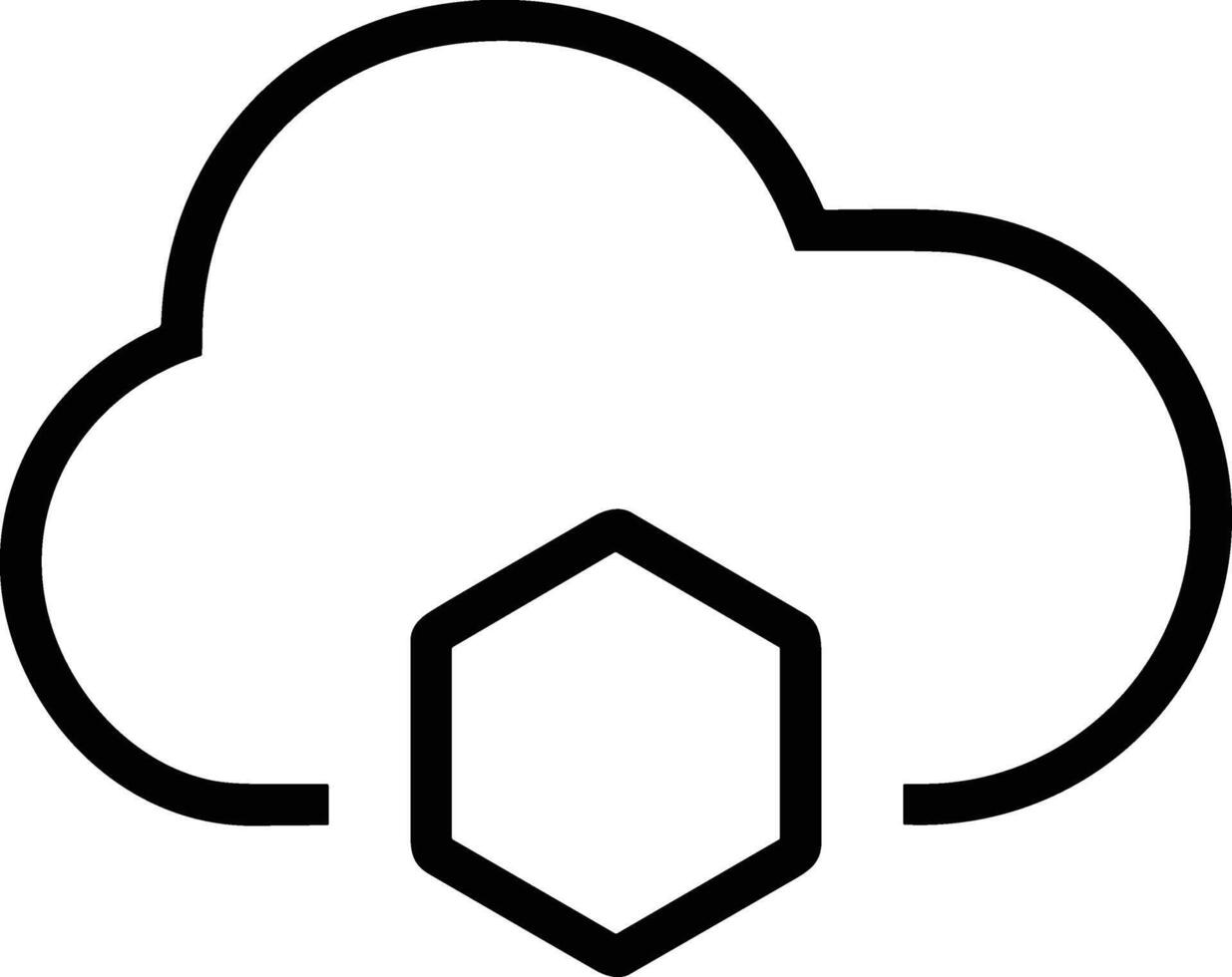 Wolke Symbol Symbol Vektor Bild. Illustration von das Hosting Lager Design Bild