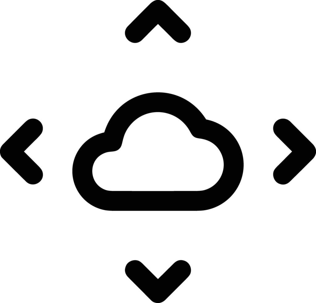 Wolke Symbol Symbol Vektor Bild. Illustration von das Hosting Lager Design Bild