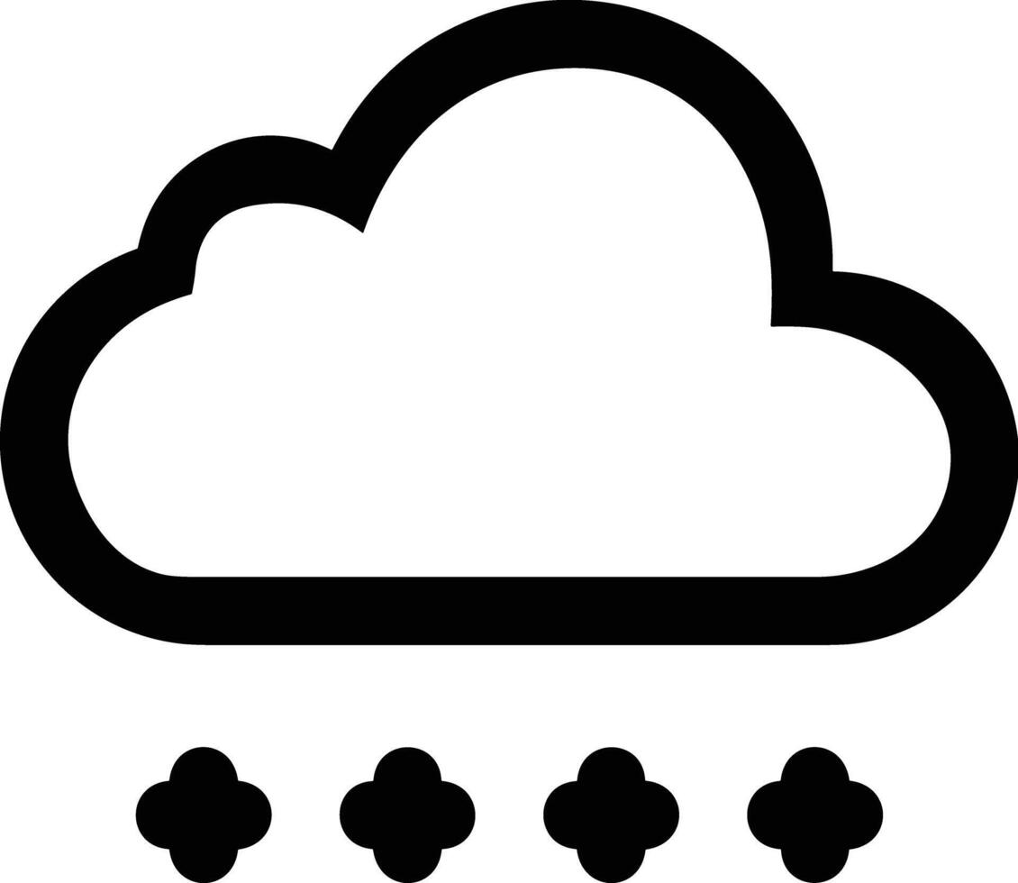 Wolke Symbol Symbol Vektor Bild. Illustration von das Hosting Lager Design Bild