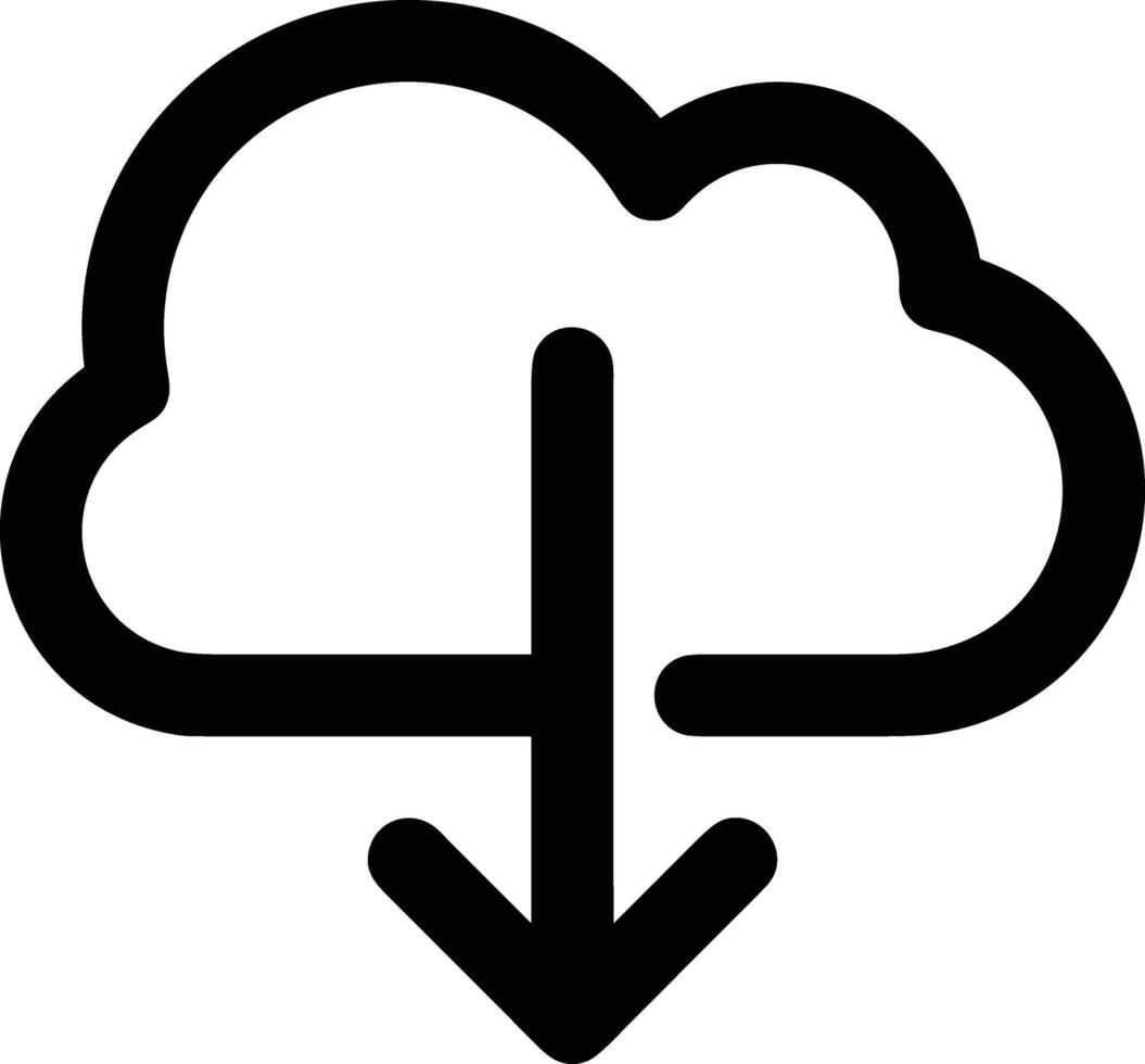 Wolke Symbol Symbol Vektor Bild. Illustration von das Hosting Lager Design Bild