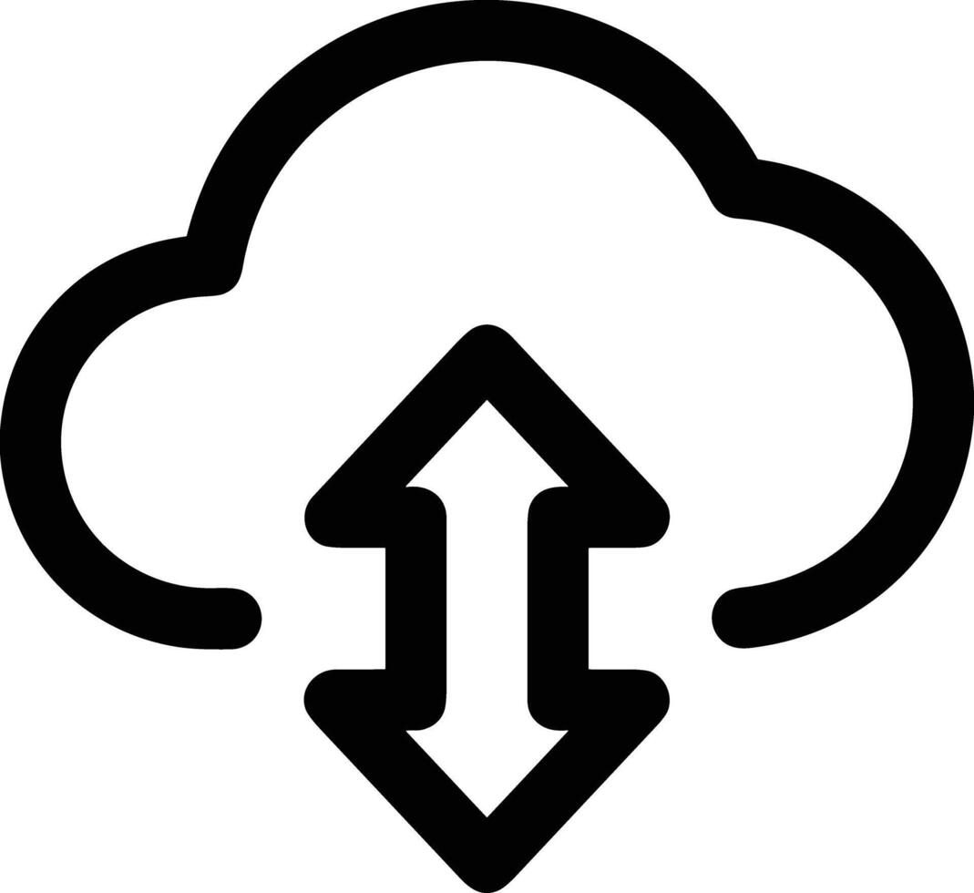 Wolke Symbol Symbol Vektor Bild. Illustration von das Hosting Lager Design Bild