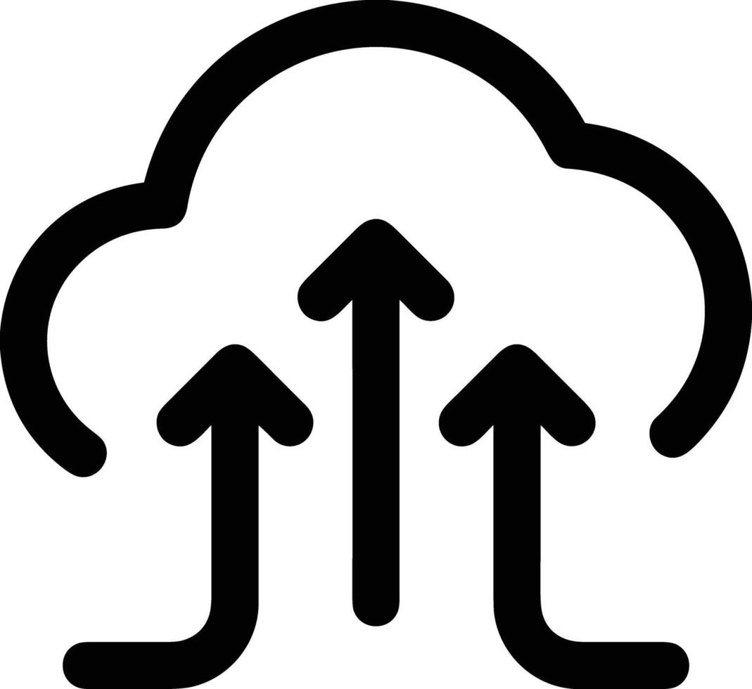 Wolke Symbol Symbol Vektor Bild. Illustration von das Hosting Lager Design Bild