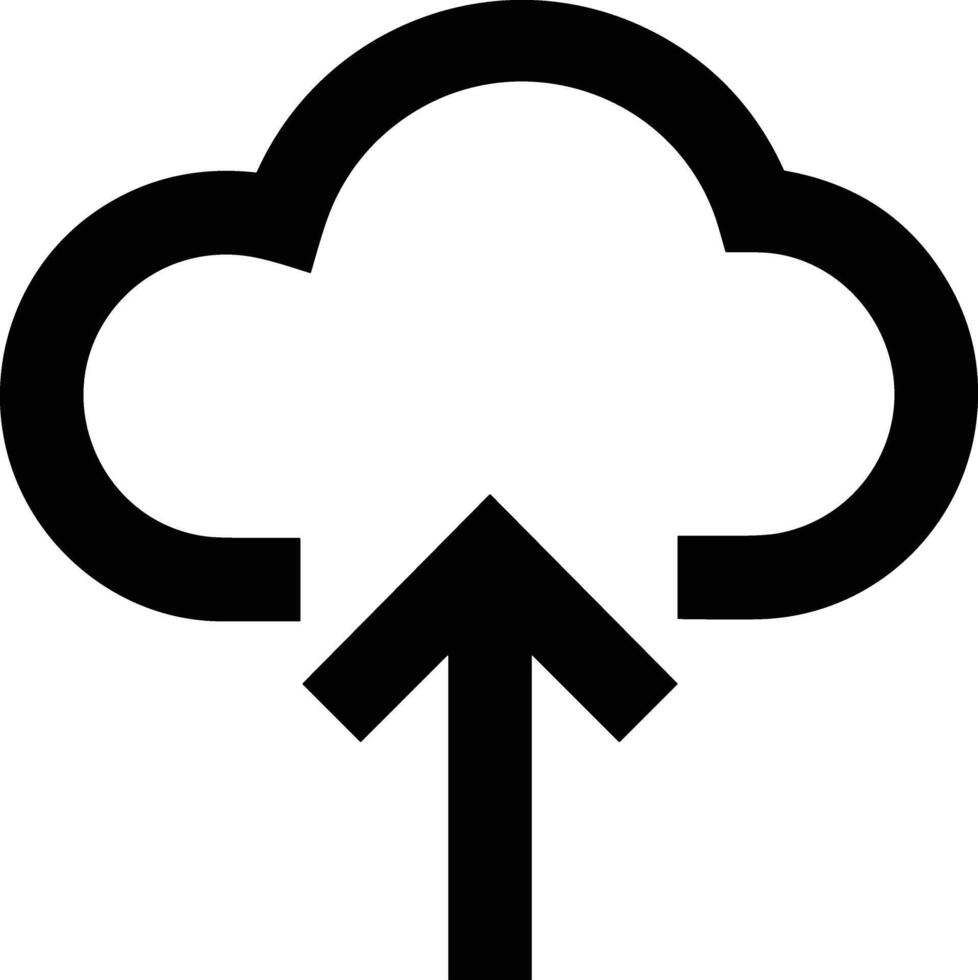 Wolke Symbol Symbol Vektor Bild. Illustration von das Hosting Lager Design Bild