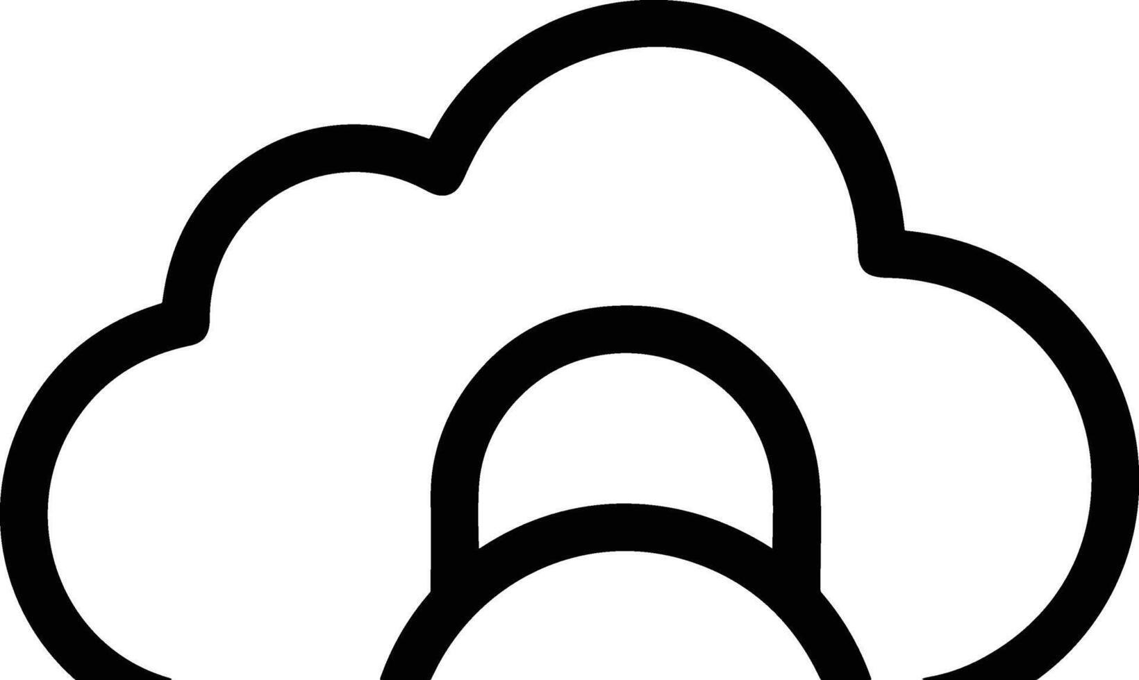 Wolke Symbol Symbol Vektor Bild. Illustration von das Hosting Lager Design Bild