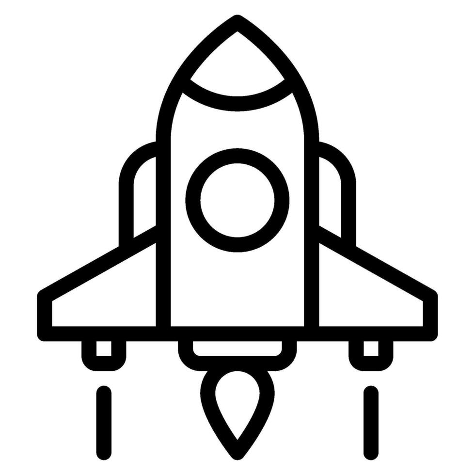 Raumfahrzeug Zukunft Dinge Symbol Illustration vektor