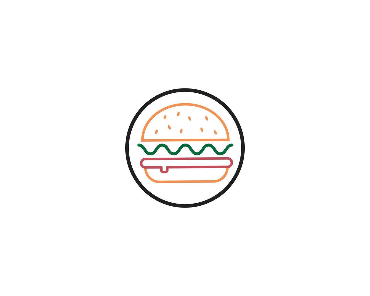 Burger Icon Vektor Design