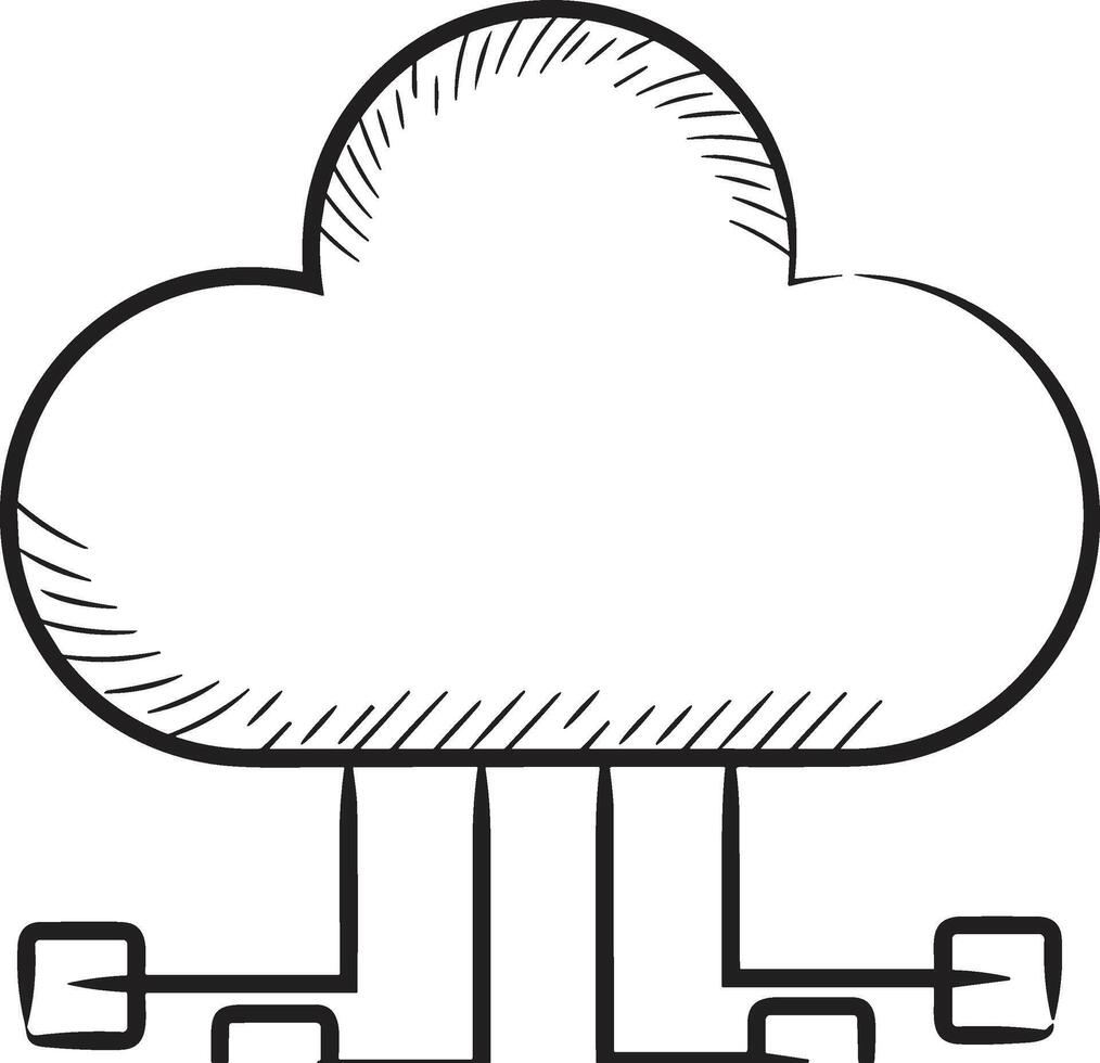 Wolke Symbol Symbol Vektor Bild. Illustration von das Hosting Lager Design Bild