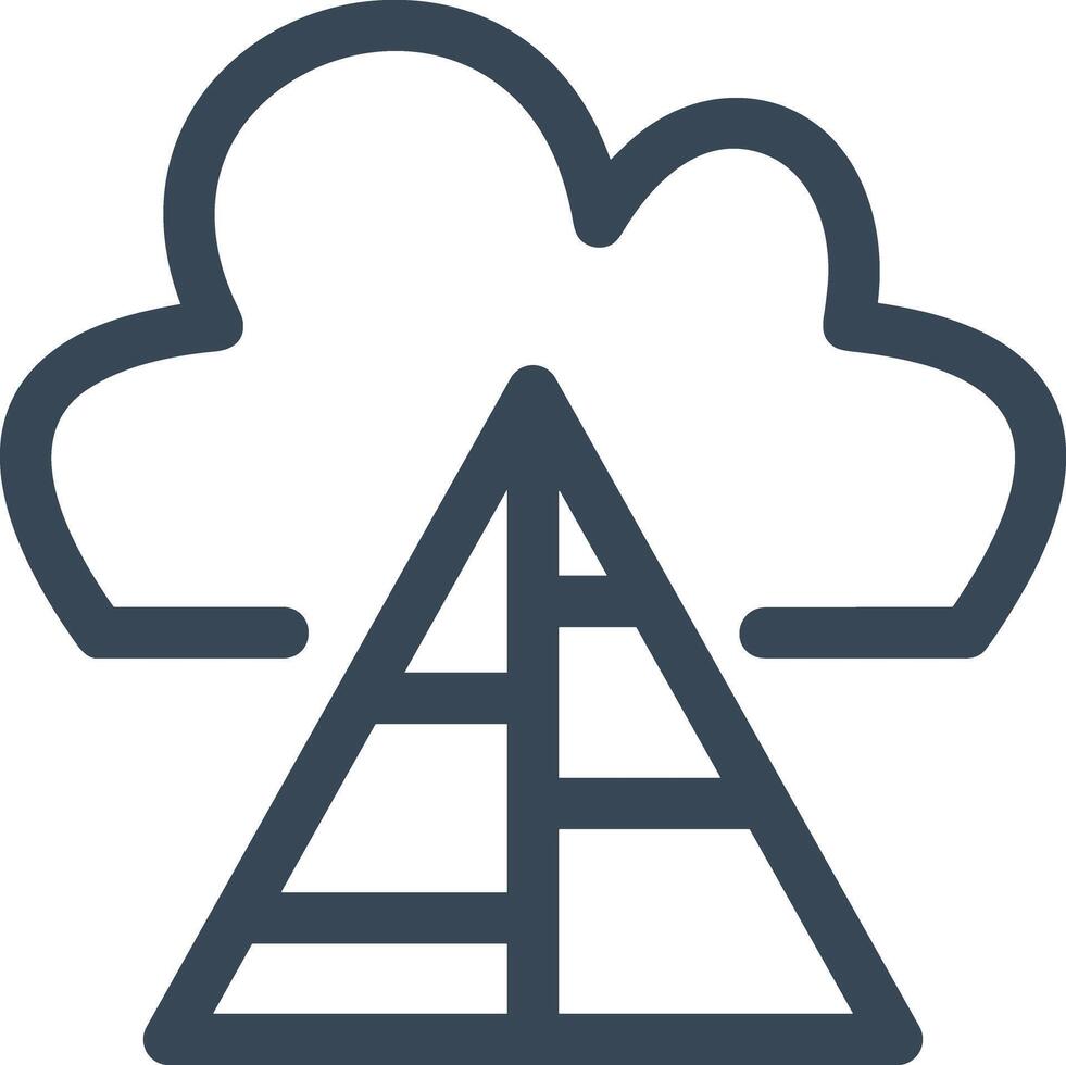 Wolke Symbol Symbol Vektor Bild. Illustration von das Hosting Lager Design Bild