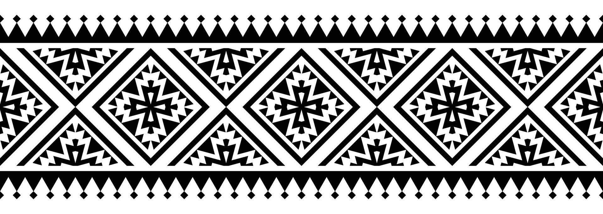 etnisk gräns prydnad. geometrisk etnisk orientalisk sömlös mönster. rand vektor illustration. inföding amerikan mexikansk afrikansk indisk stam- stil. design gräns, textil, tyg, Kläder, matta.