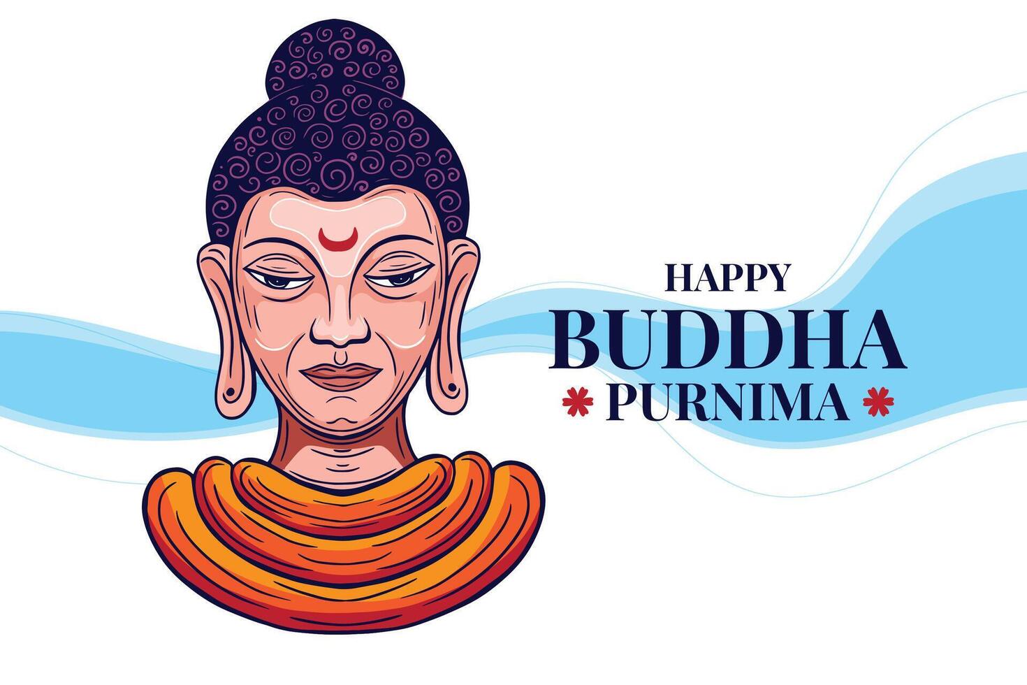 buddha jayanti, buddha purnima, och buddha dag, Vesak firande hälsning vektor