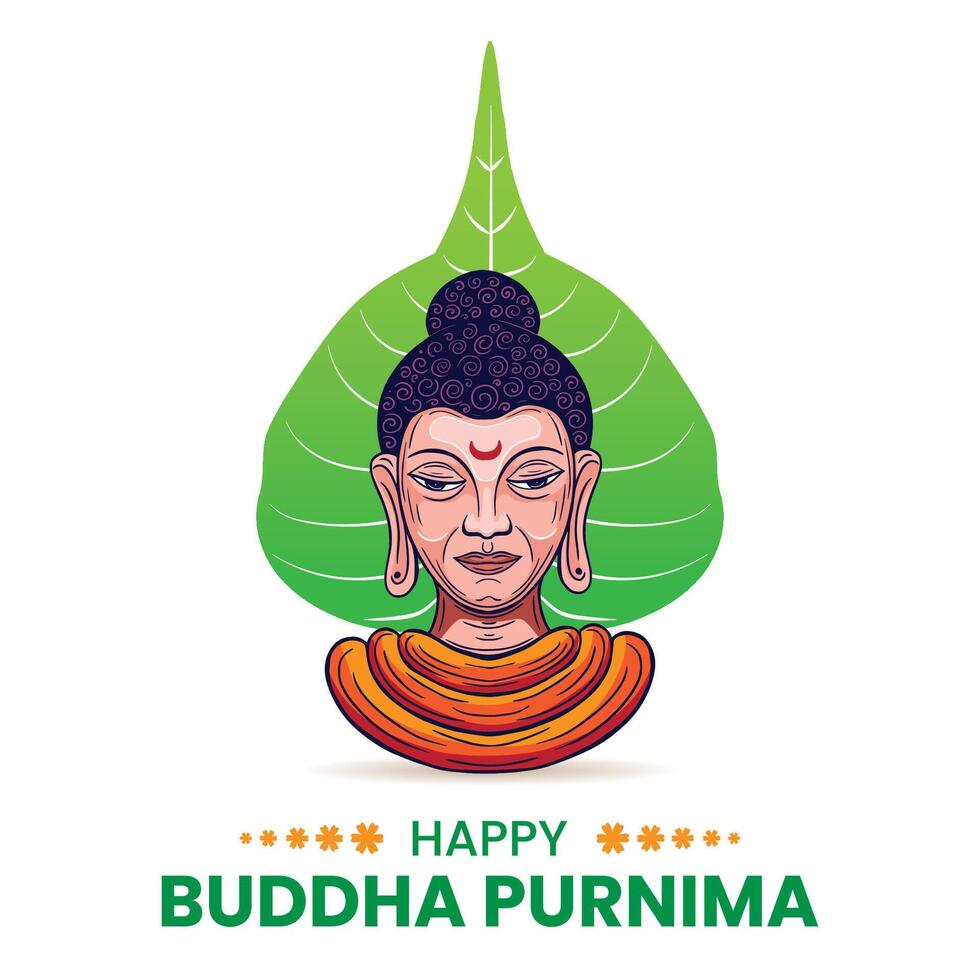 Buddha jayanti, Buddha Purnima, und Buddha Tag, vesak Feier Gruß Vektor