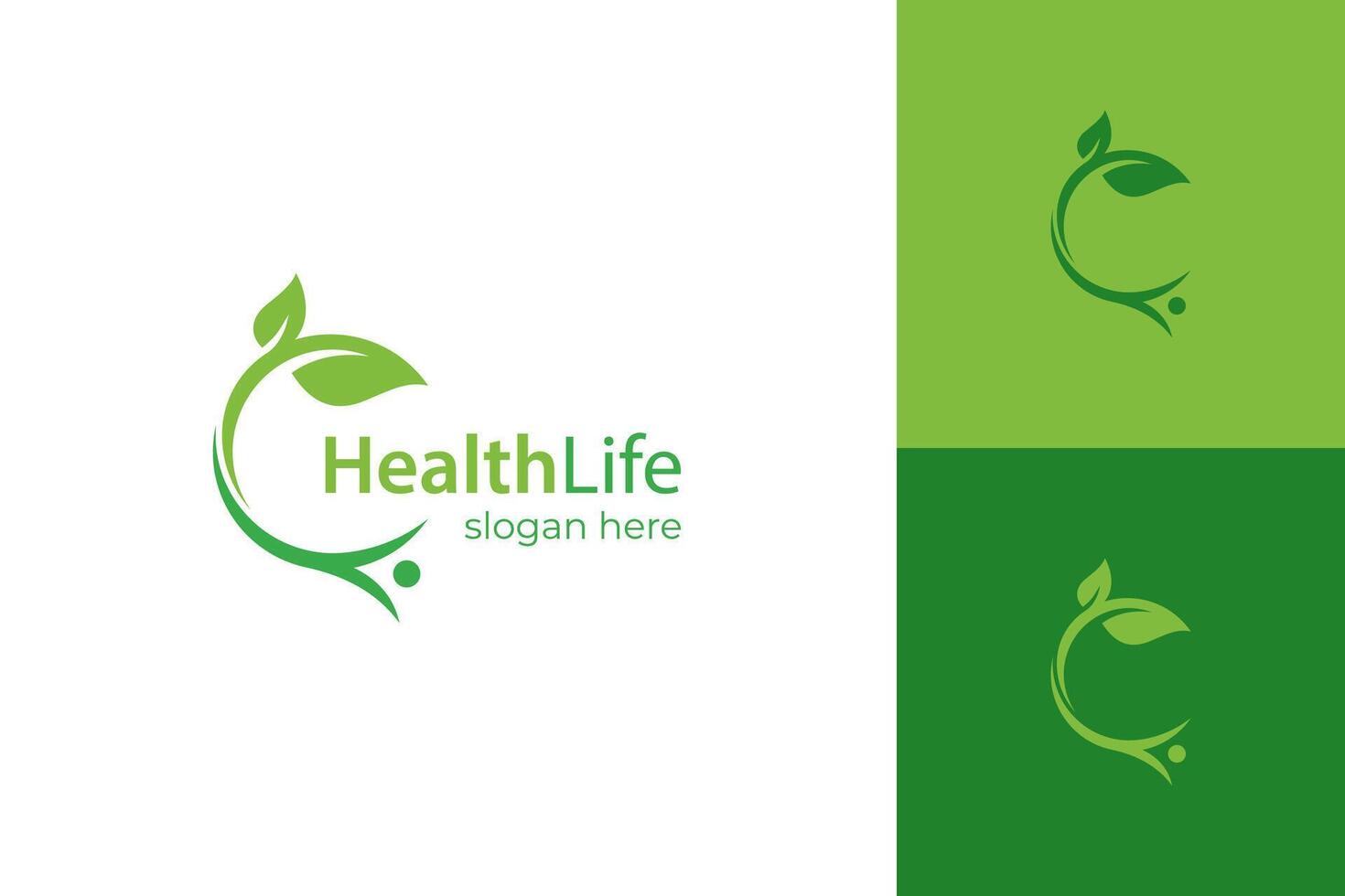 människor hälsa liv logotyp ikon design. människor växa med grön blad ikon symbol för hälsa livsstil logotyp illustration design element vektor