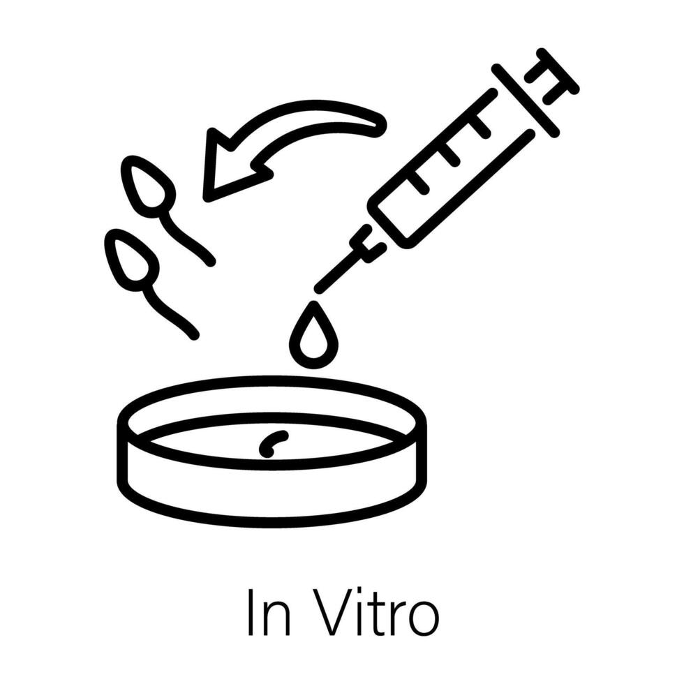 trendig i vitro vektor