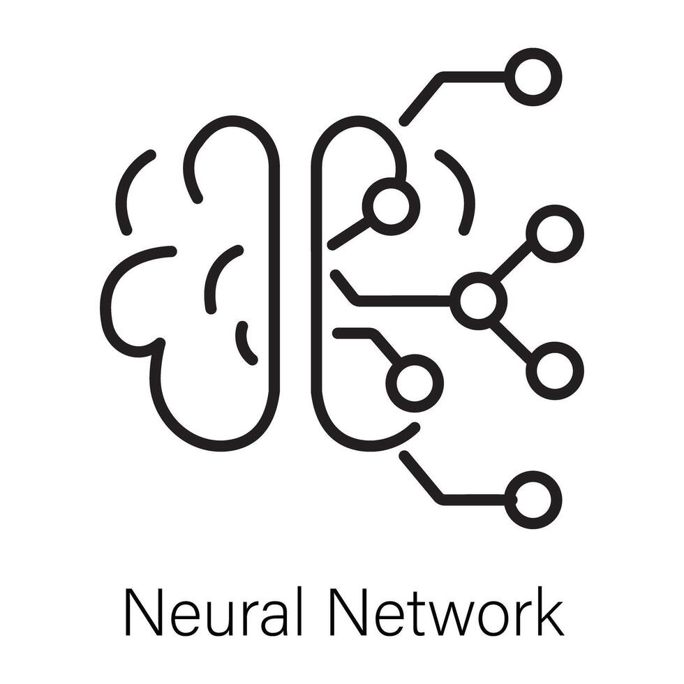 trendiges neuronales Netzwerk vektor