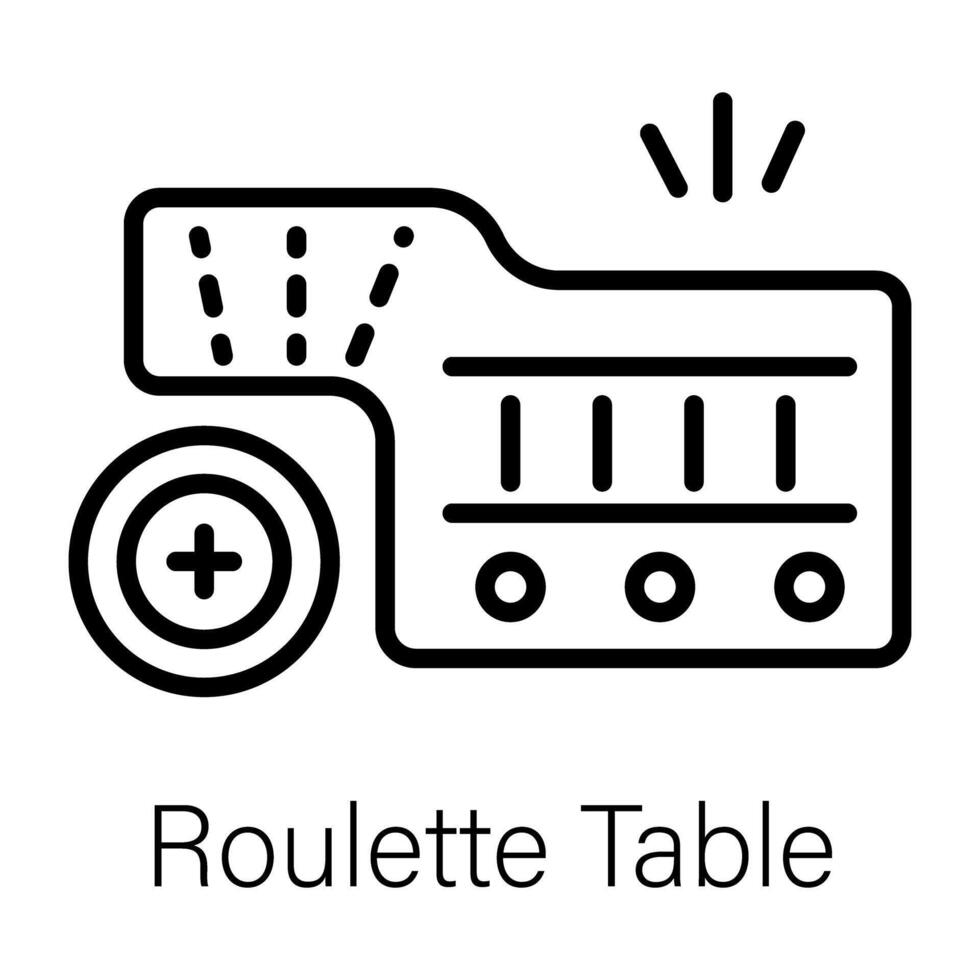 modisch Roulette Tabelle vektor