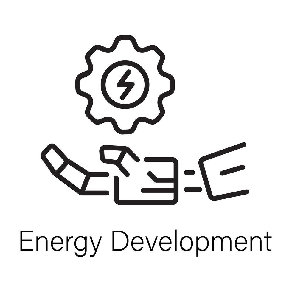 modisch Energie Entwicklung vektor