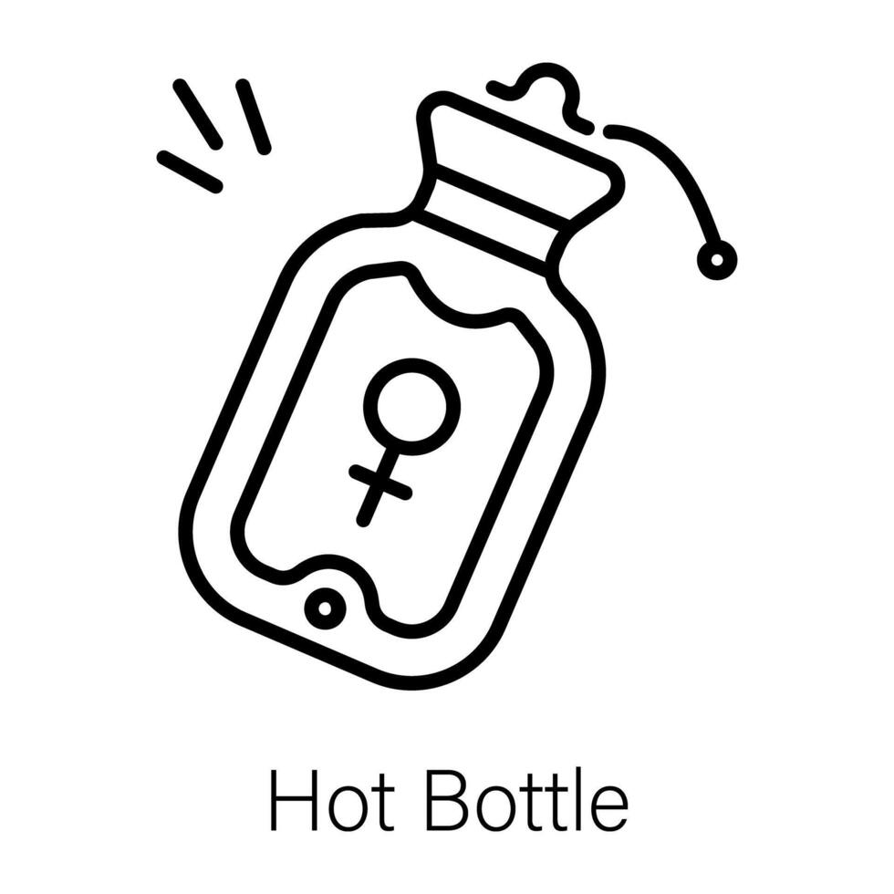 modisch heiß Flasche vektor