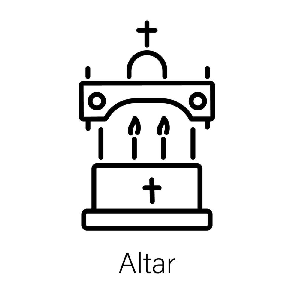 modisch Altar Konzepte vektor