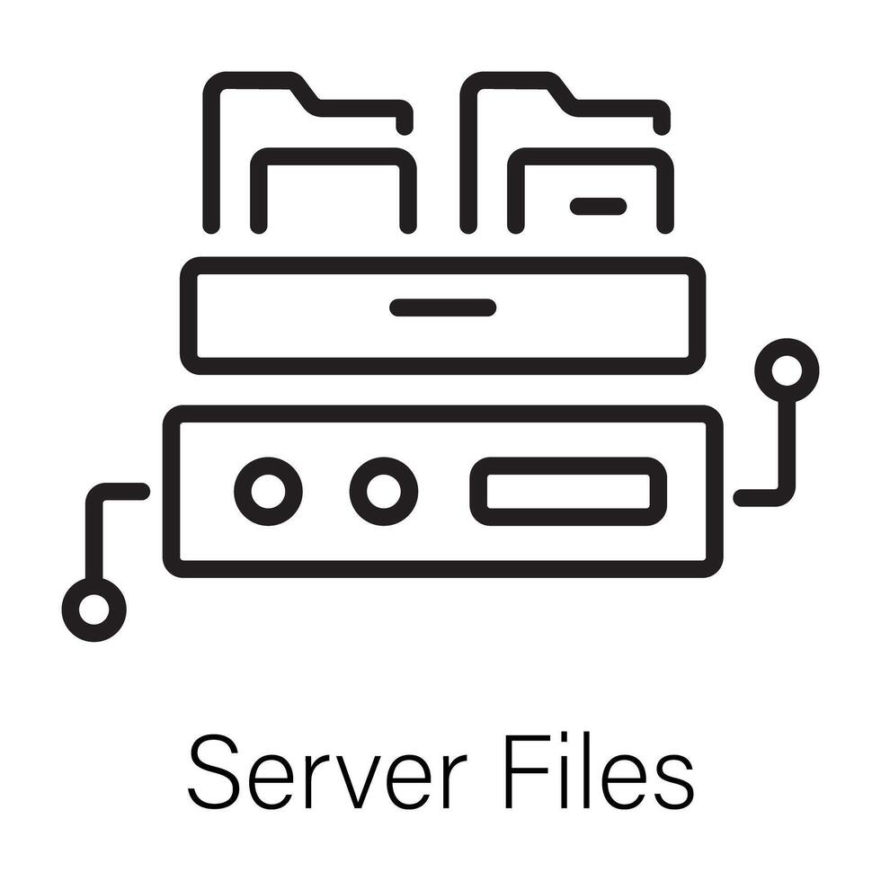 trendig server filer vektor