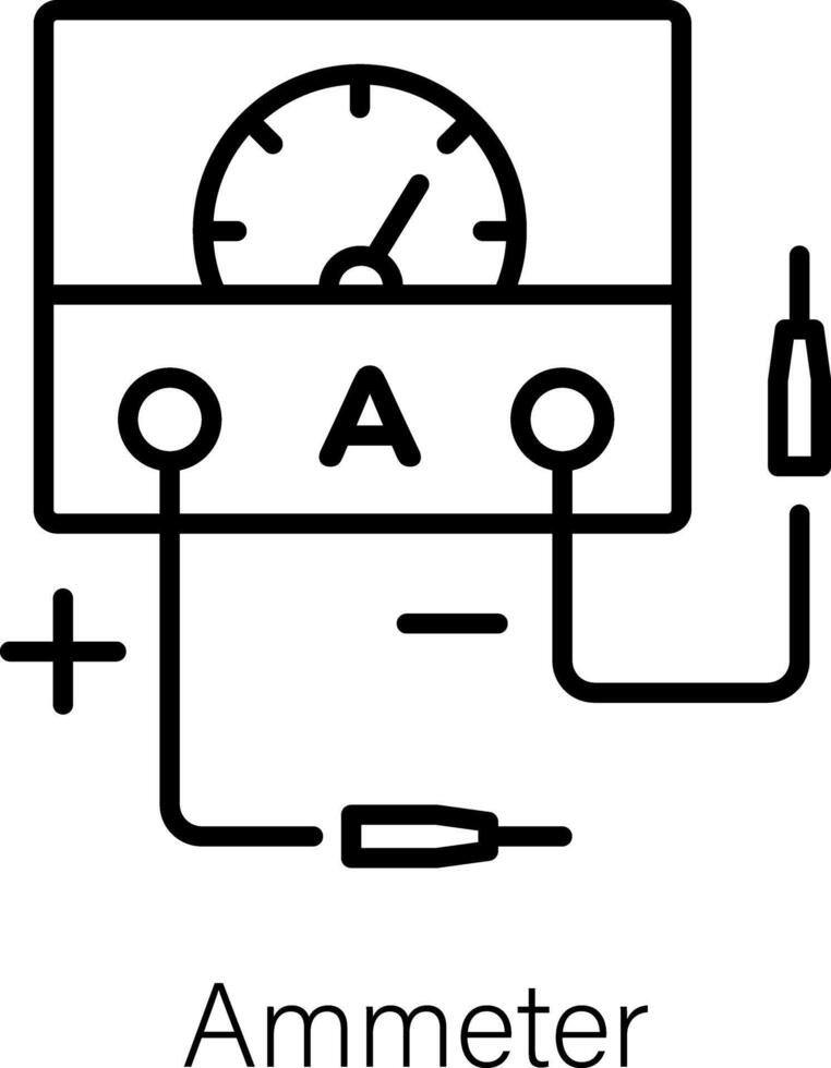 trendige Amperemeter-Konzepte vektor