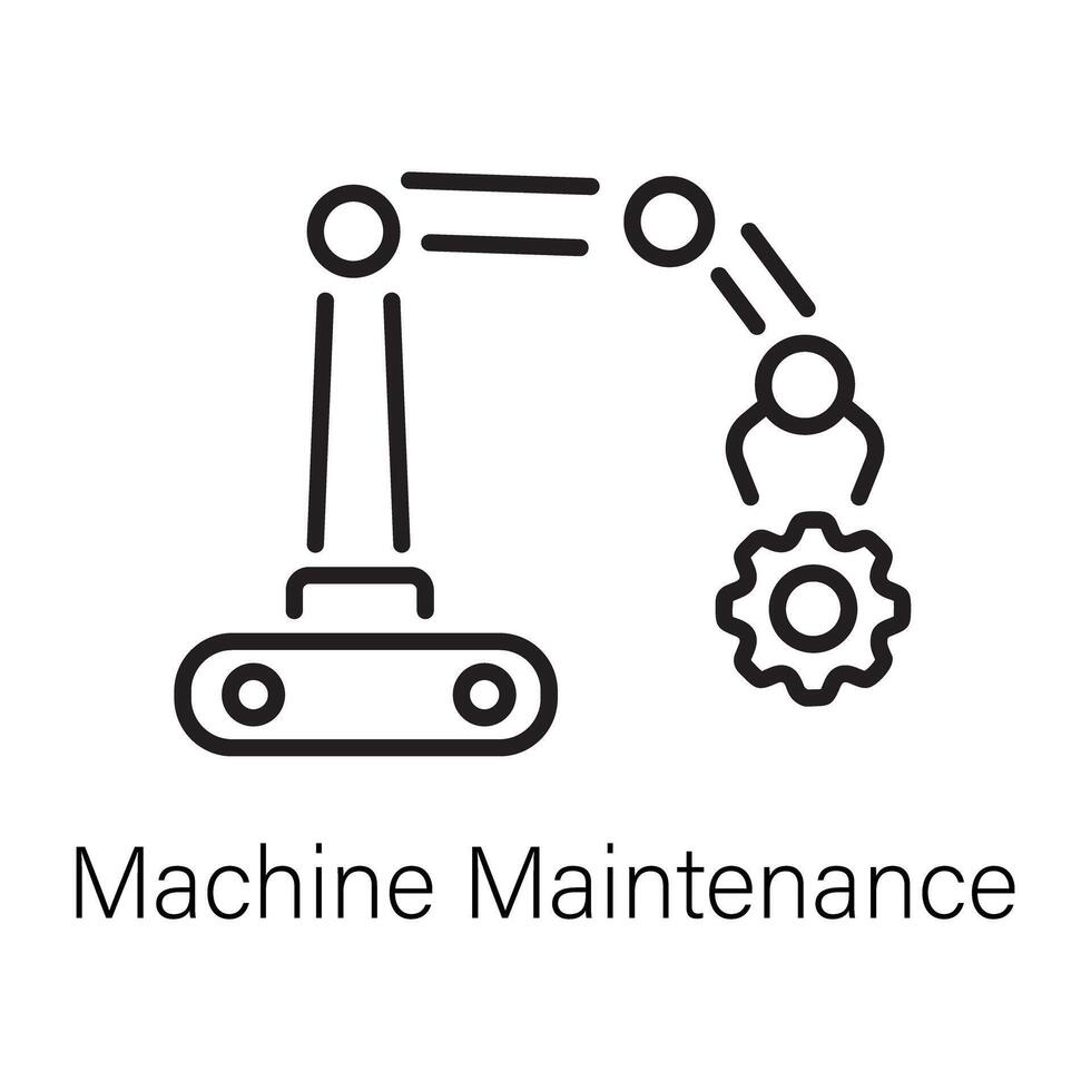 trendig maskin underhåll vektor