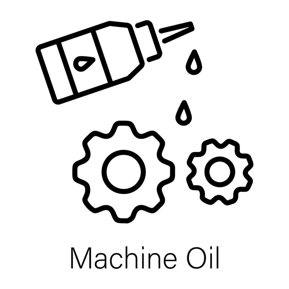 trendig maskin olja vektor