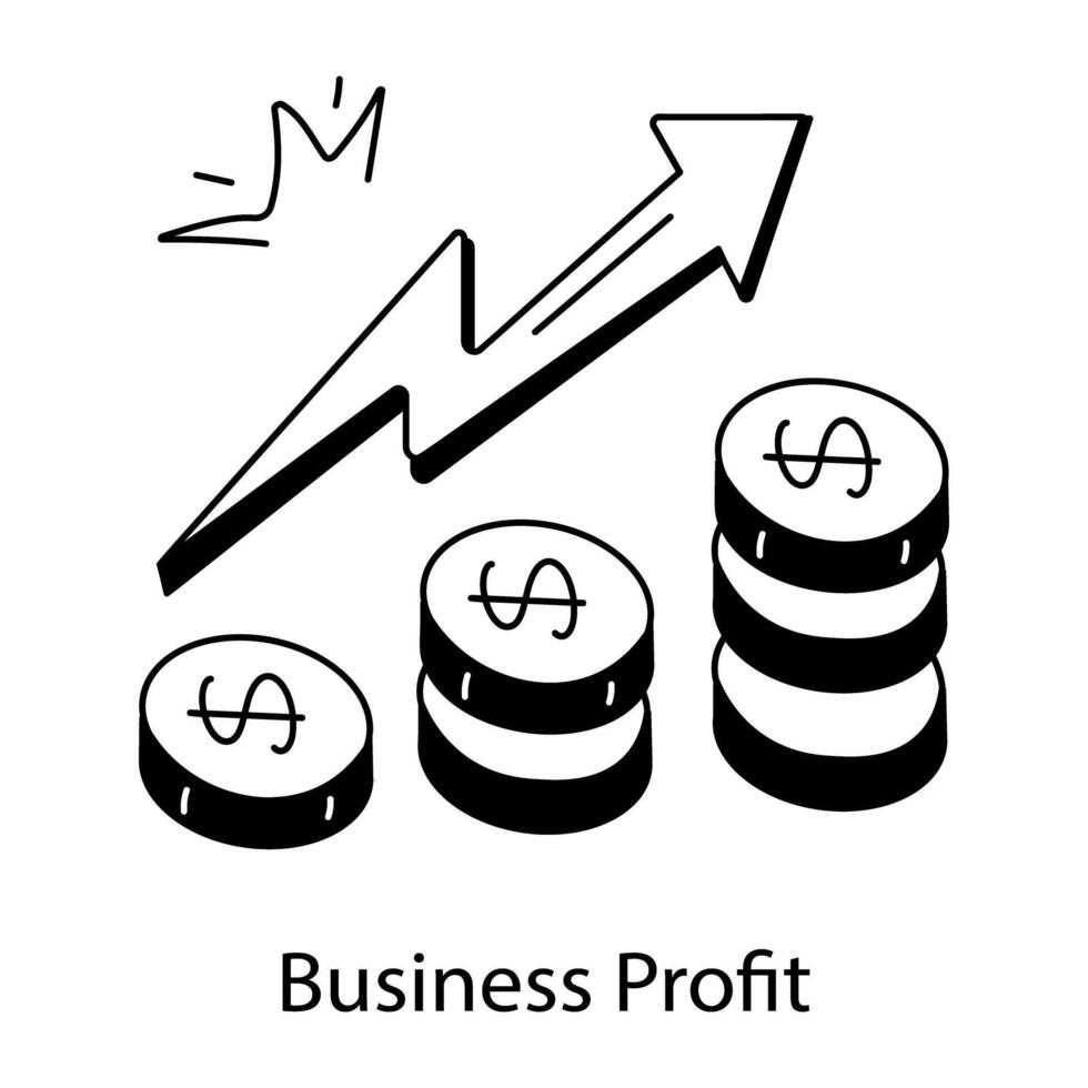 trendig affärsvinst vektor