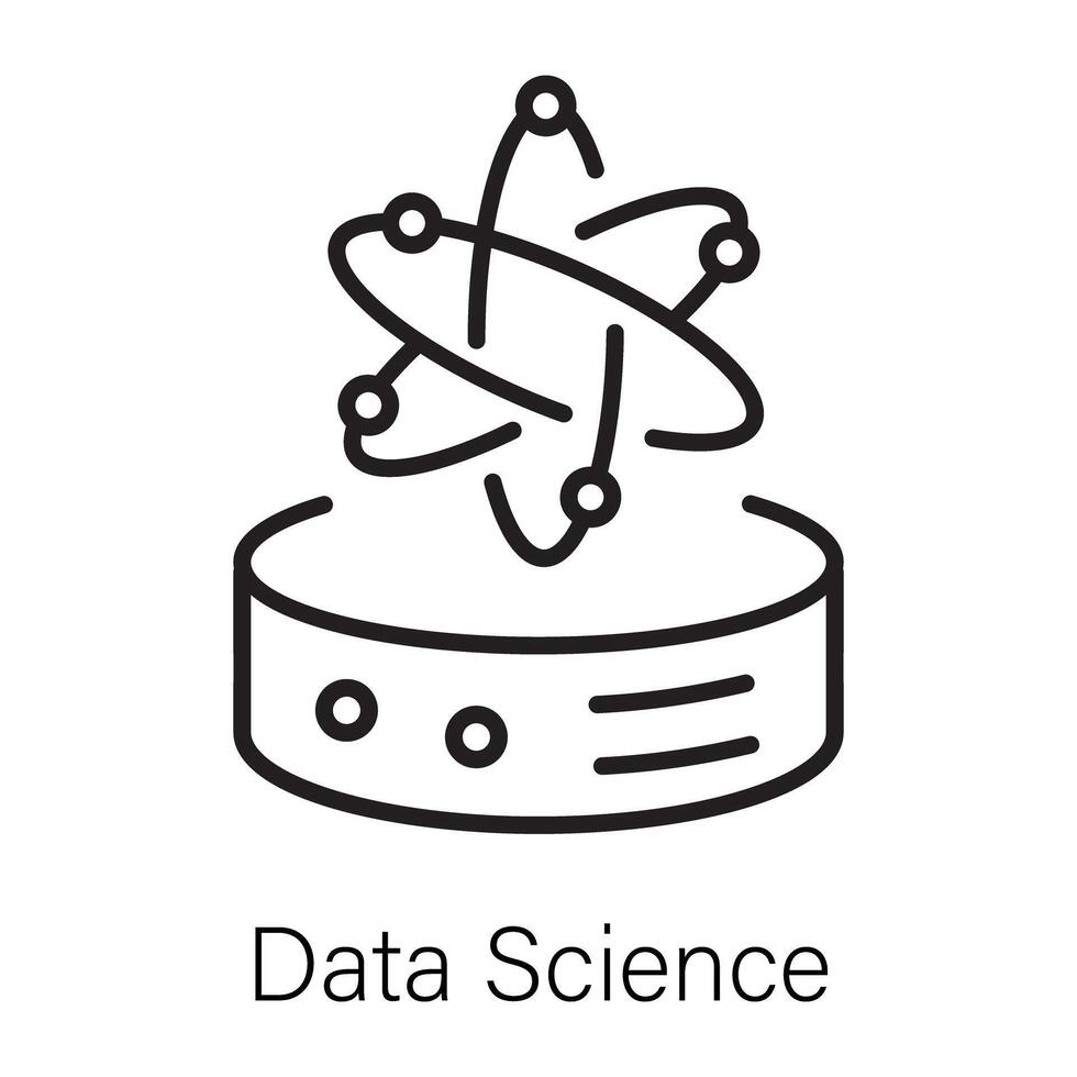 trendig datavetenskap vektor