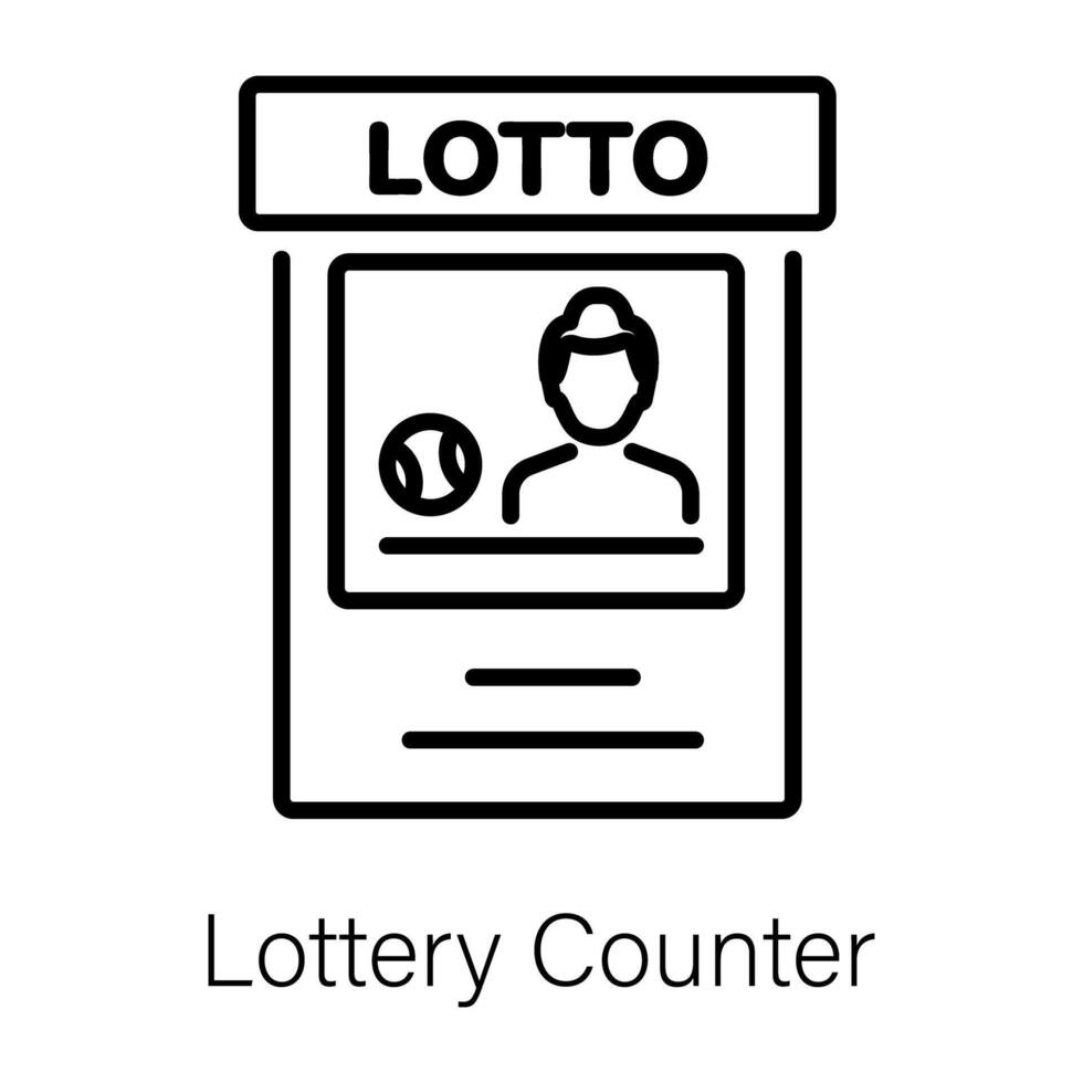 modisch Lotterie Zähler vektor