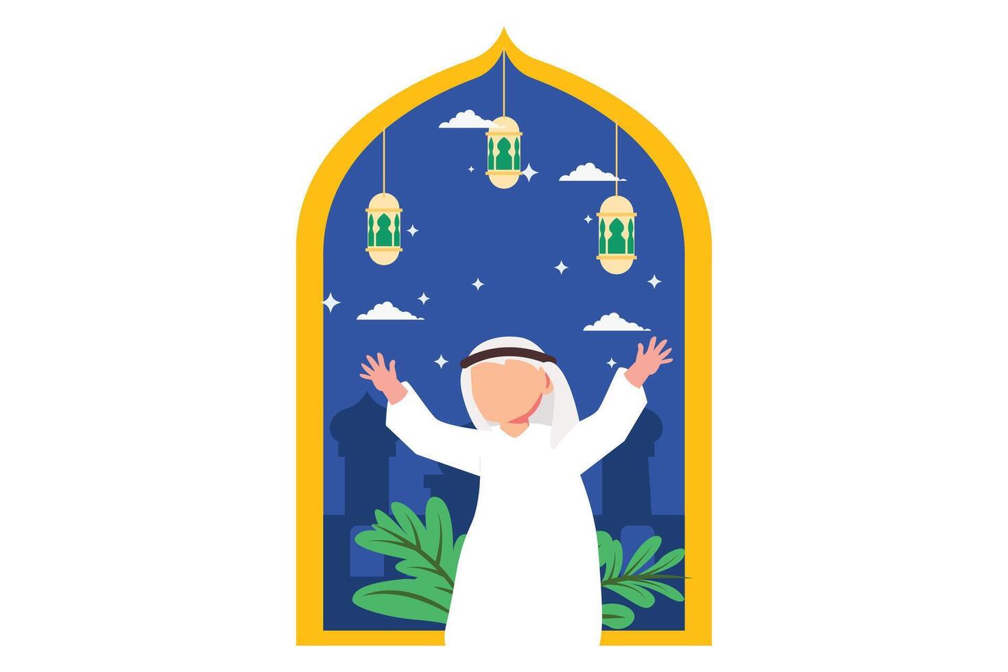 Ramadan kareem eben Design Illustration vektor