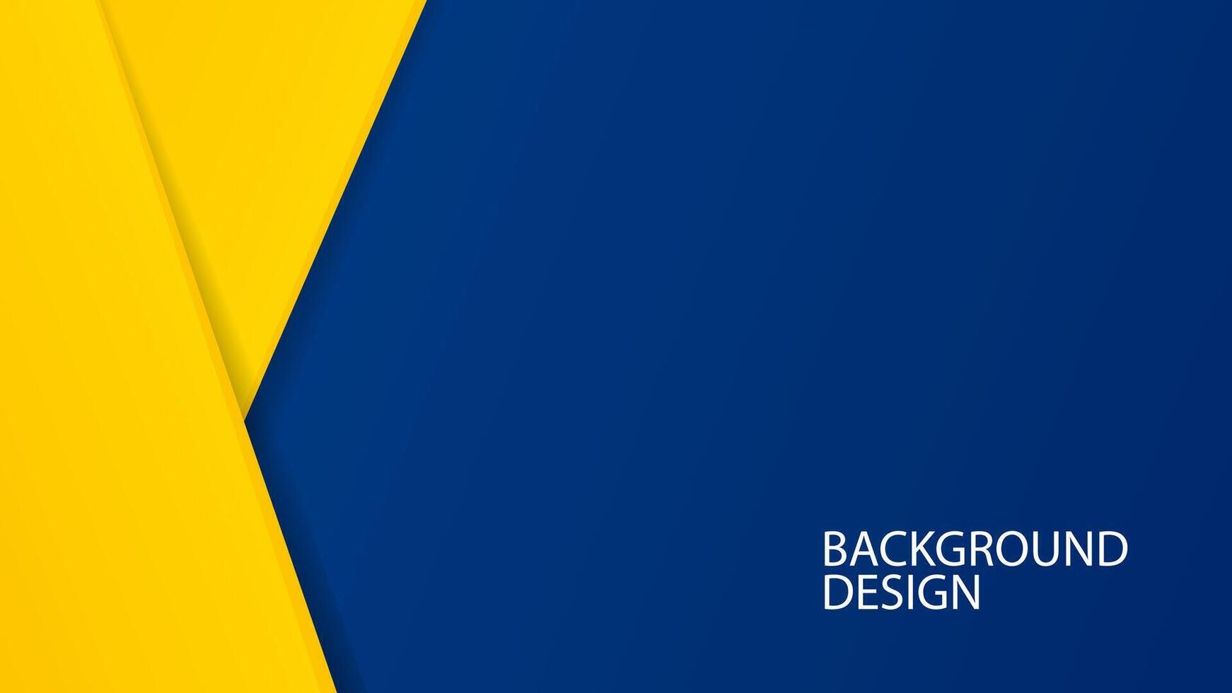abstrakt geometrisk bakgrund blå och gul modern design för grafik design vektor