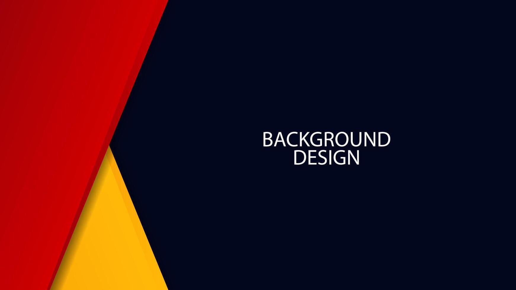 abstrakt geometrisch Hintergrund schwarz rot Gelb modern Design zum Grafik Design vektor