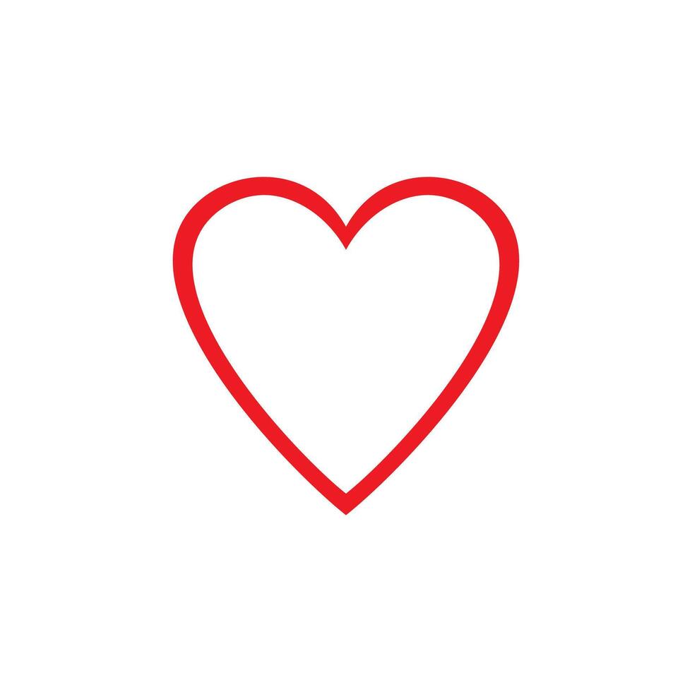 kärlek hjärta logotyp vektor mall illustration