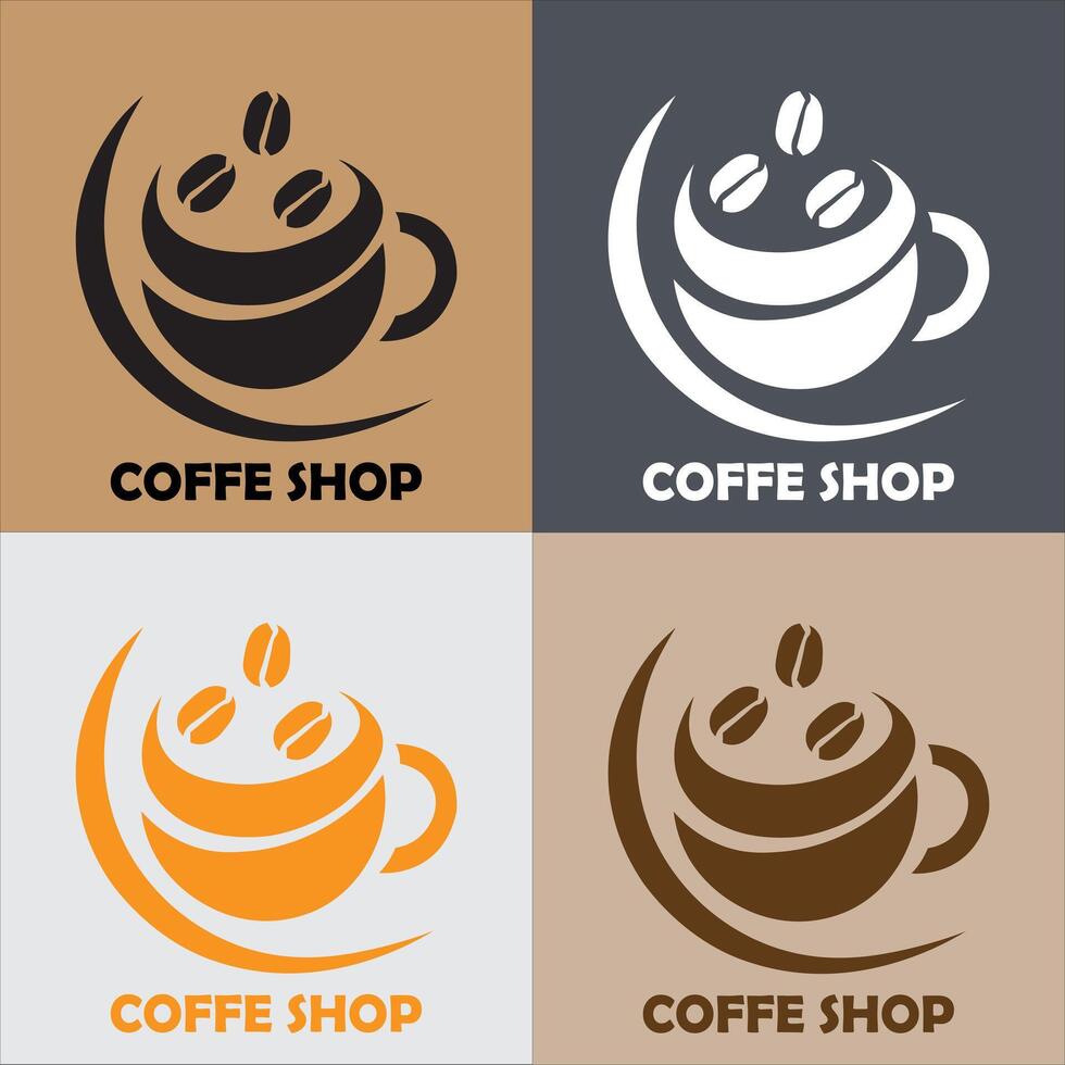 Kaffee Logo , Kaffee Geschäft Logo vektor