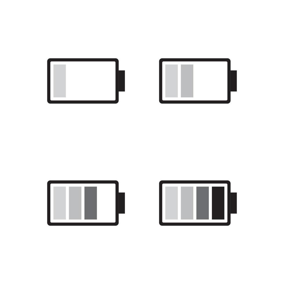 Batterie Vektor Icon Design Illustration Vorlage