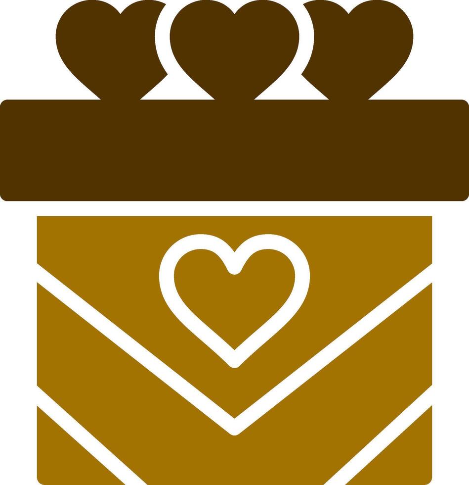 Hochzeitsgeschenk kreatives Icon-Design vektor