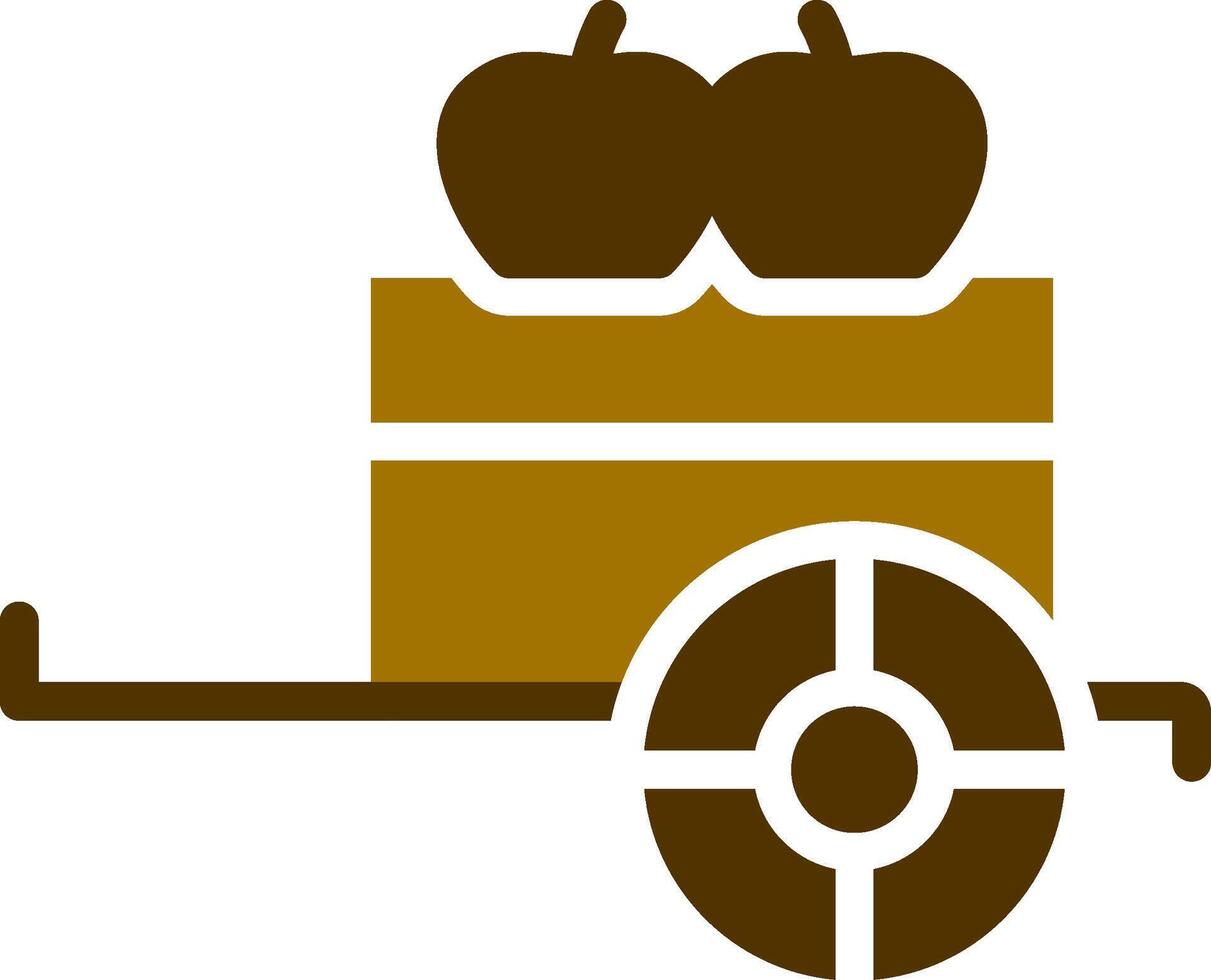 Obst Wagen kreativ Symbol Design vektor