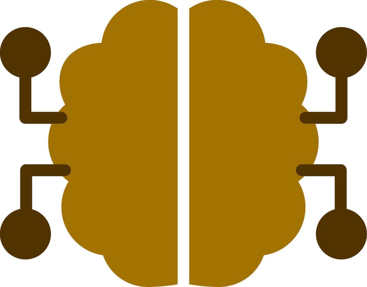 Neuronen Schaltkreis kreativ Symbol Design vektor