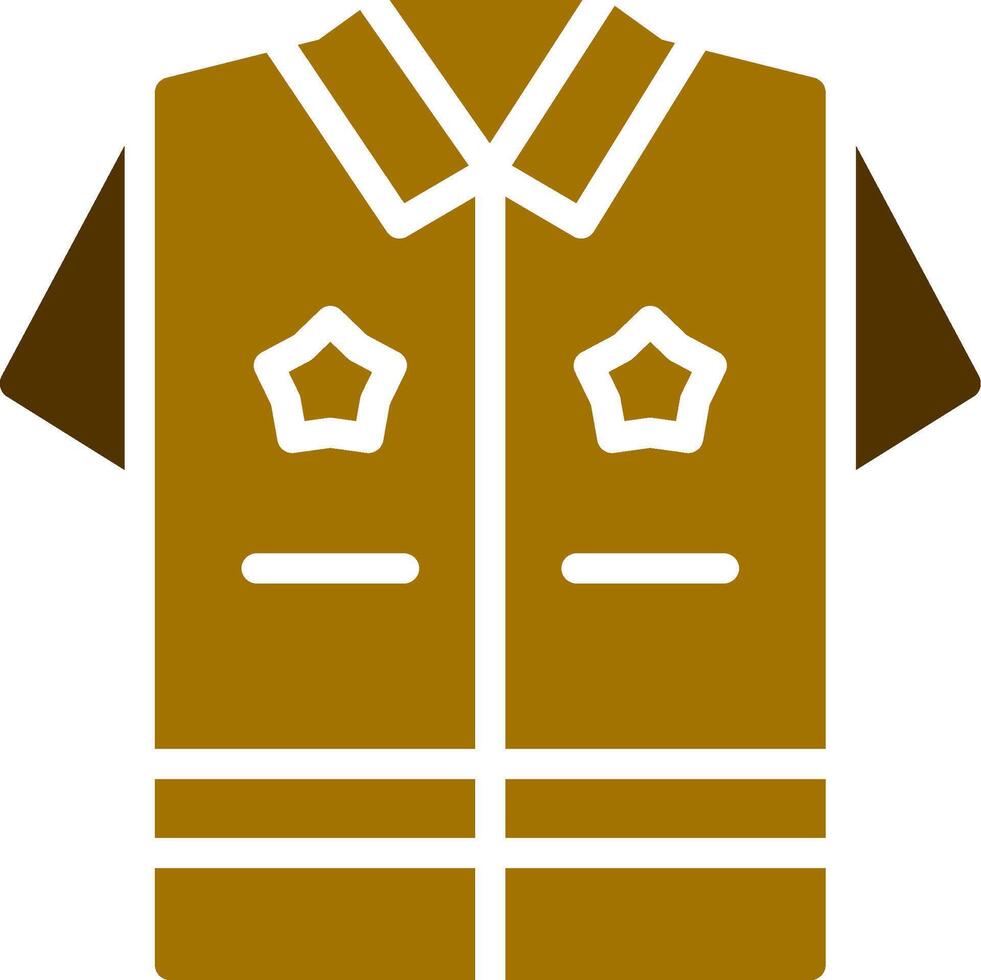 Polizei Uniform kreativ Symbol Design vektor