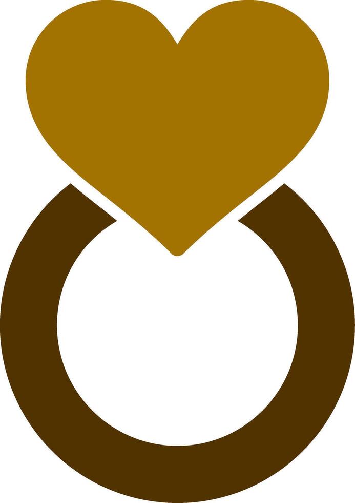 Verlobungsring kreatives Icon-Design vektor