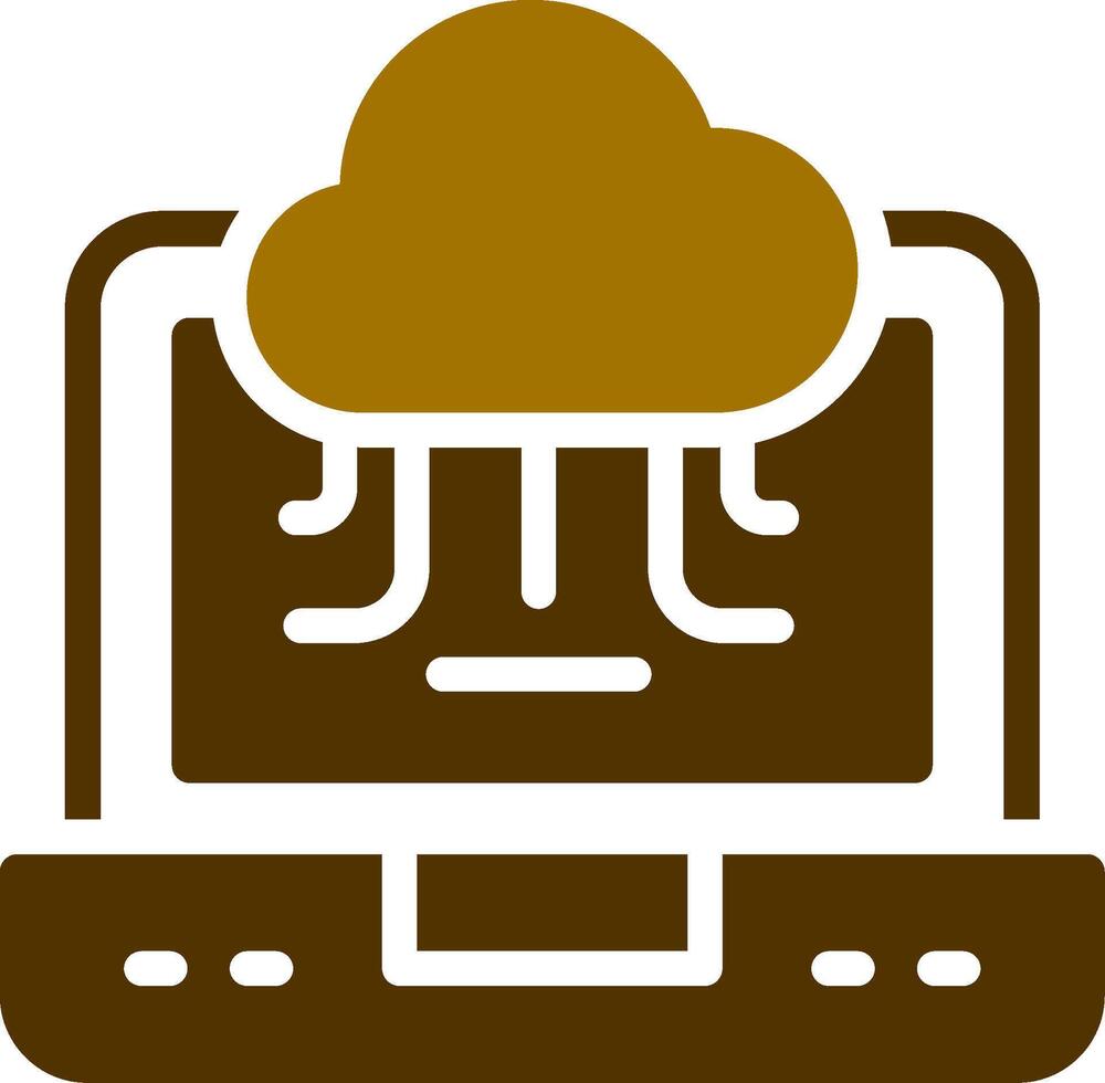 Cloud-Service kreatives Icon-Design vektor