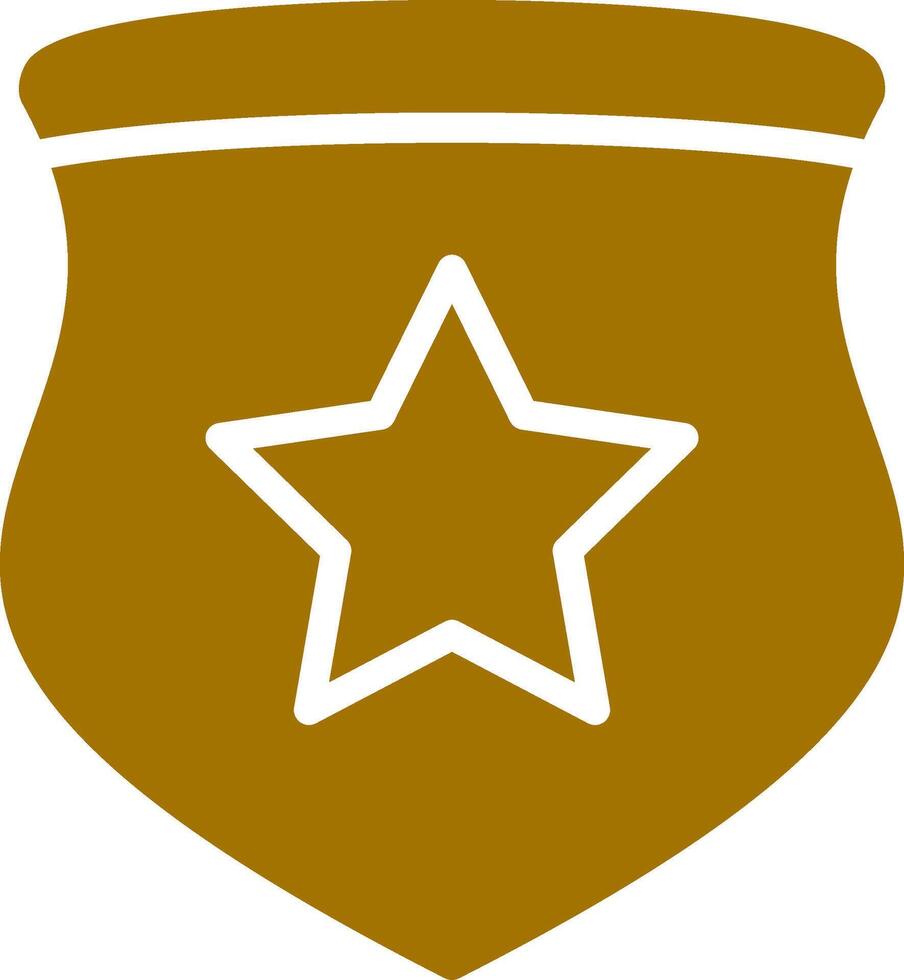 Polizeiabzeichen kreatives Icon-Design vektor