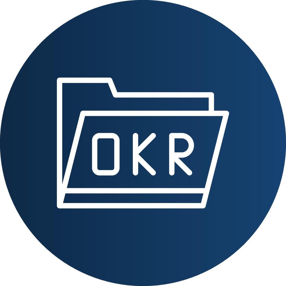 okr Mappe kreativ Symbol Design vektor