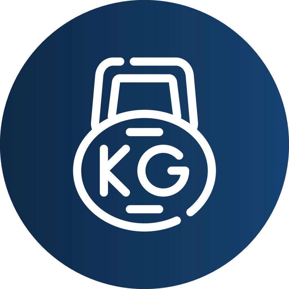 Kettlebell kreatives Icon-Design vektor