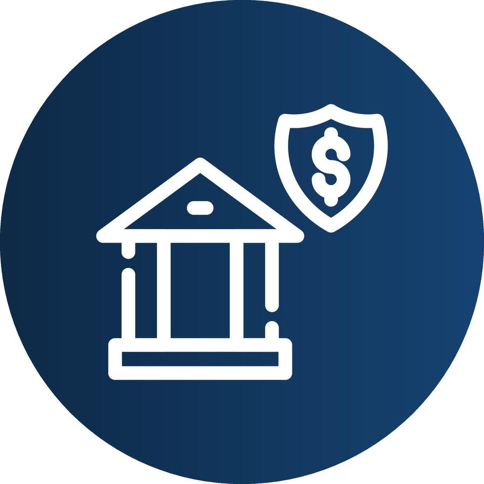 Bankwesen Sicherheit kreativ Symbol Design vektor