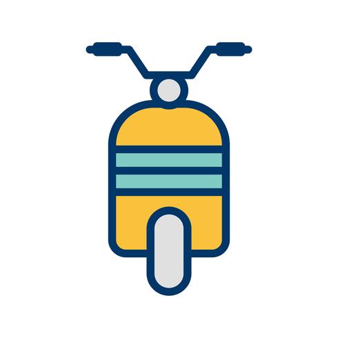 Vektor-Scooter-Symbol vektor