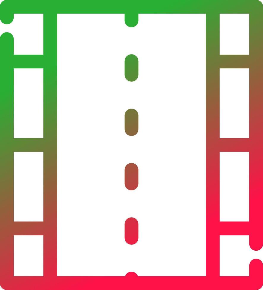 Linie rot und Grün Gradient vektor