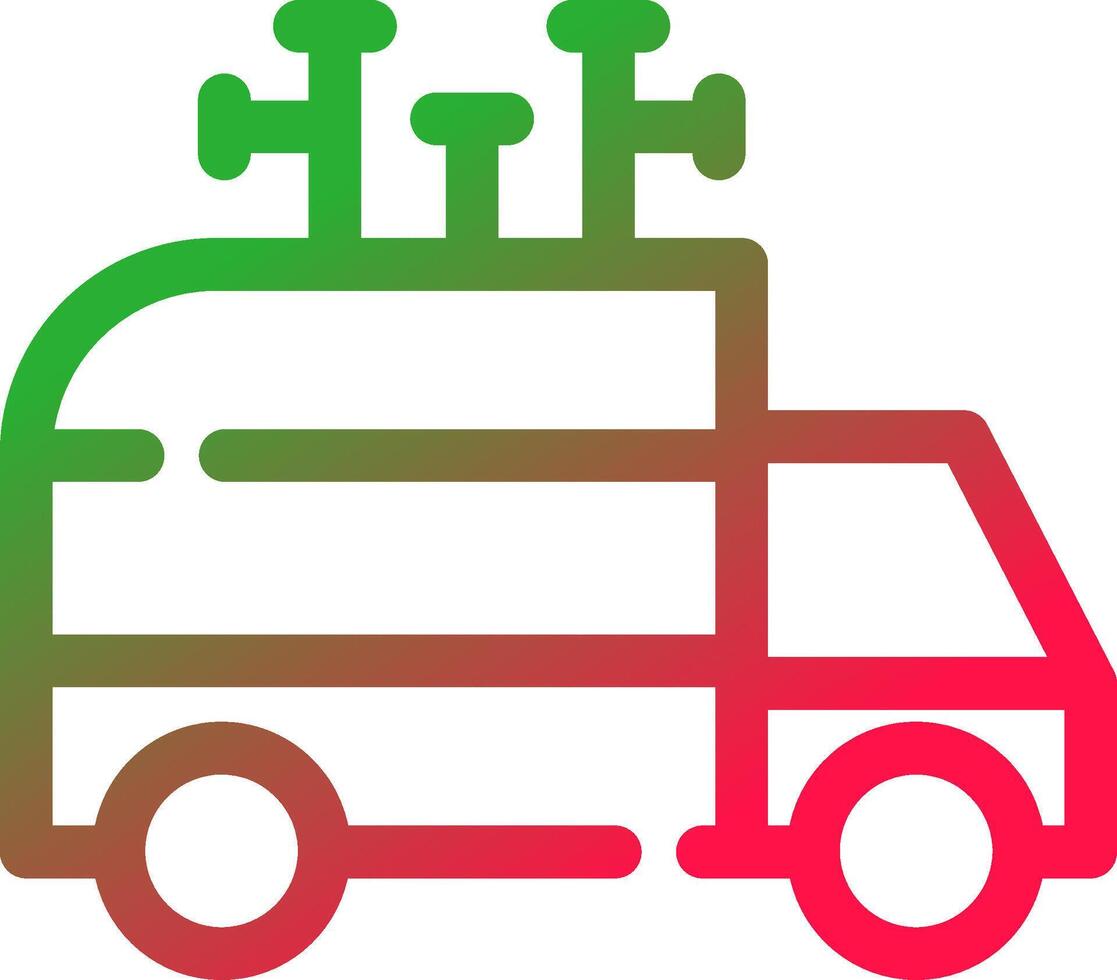 Lieferwagen kreatives Icon-Design vektor