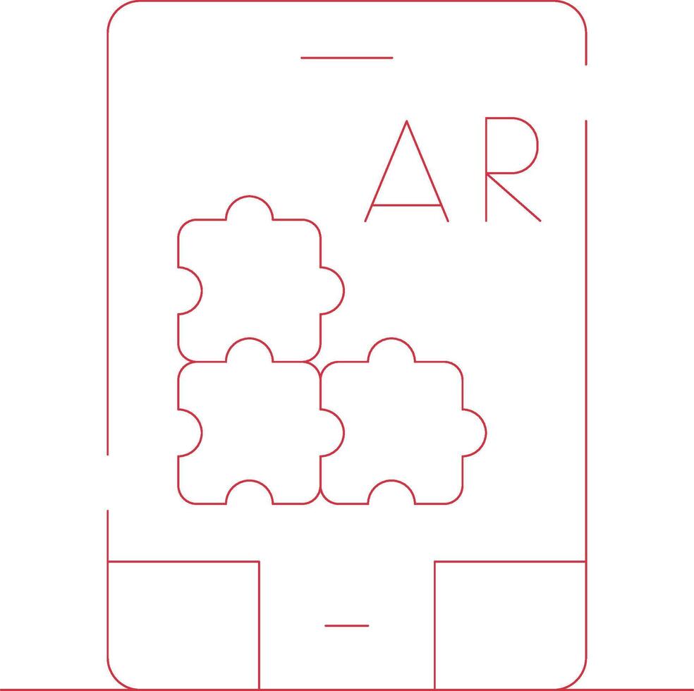 ar Puzzle kreativ Symbol Design vektor